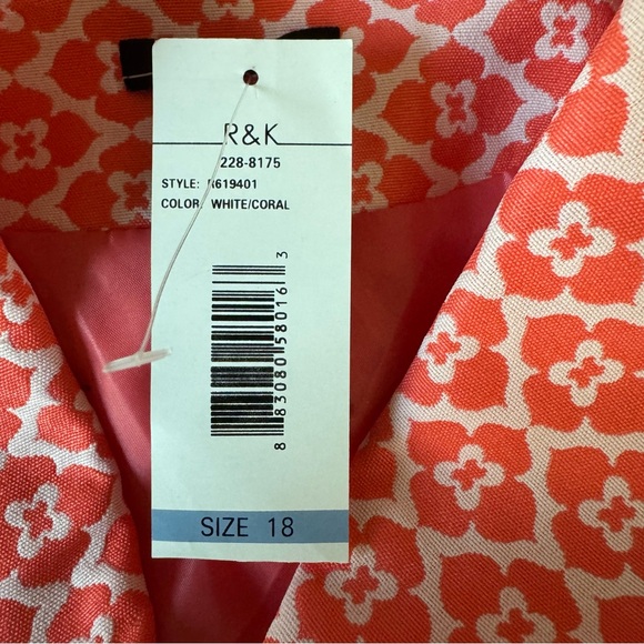 NWT R & K Floral Knit Jacket - Picture 6 of 8